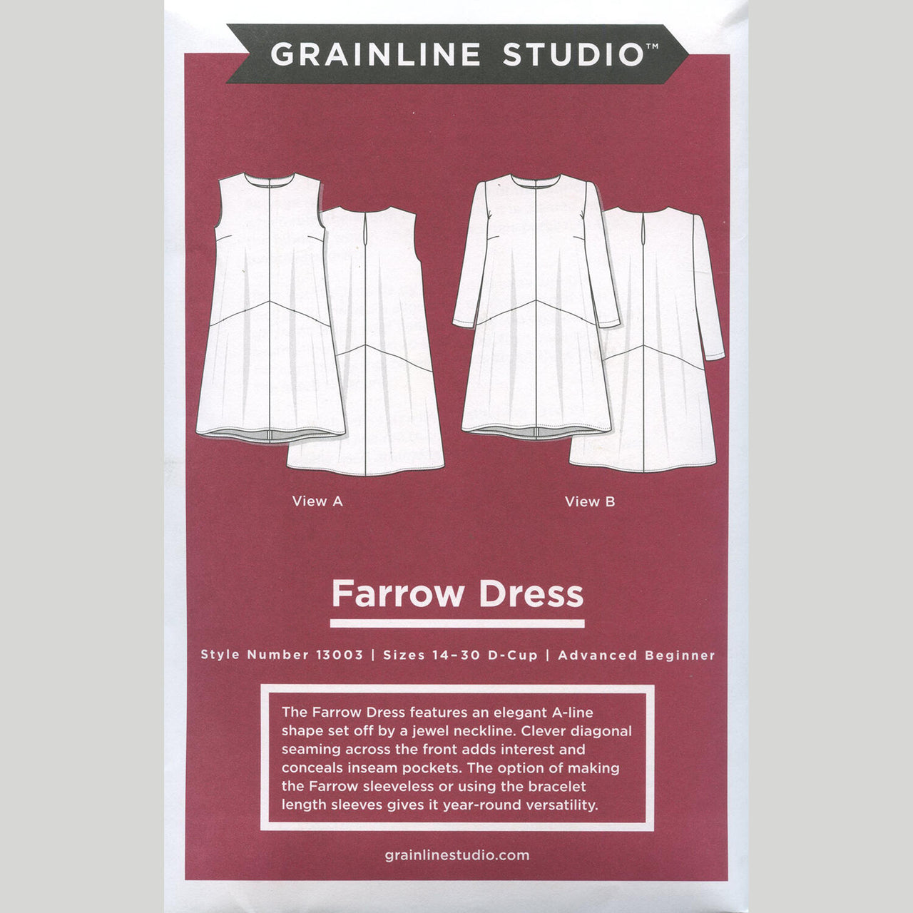 Farrow Dress Pattern - Sizes 14-30