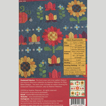 Autumn Afternoon Sampler Quilt Pattern