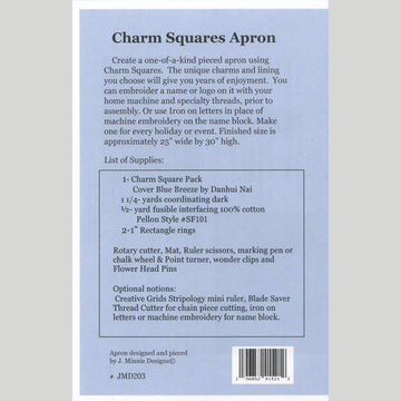 Charm Squares Apron Pattern
