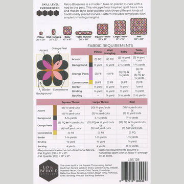 Retro Blossoms Quilt Pattern