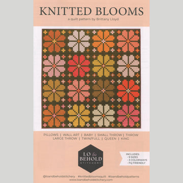 Knitted Blooms Quilt Pattern