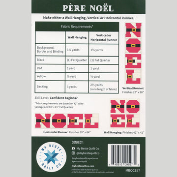 Pere Noel Quilt Pattern