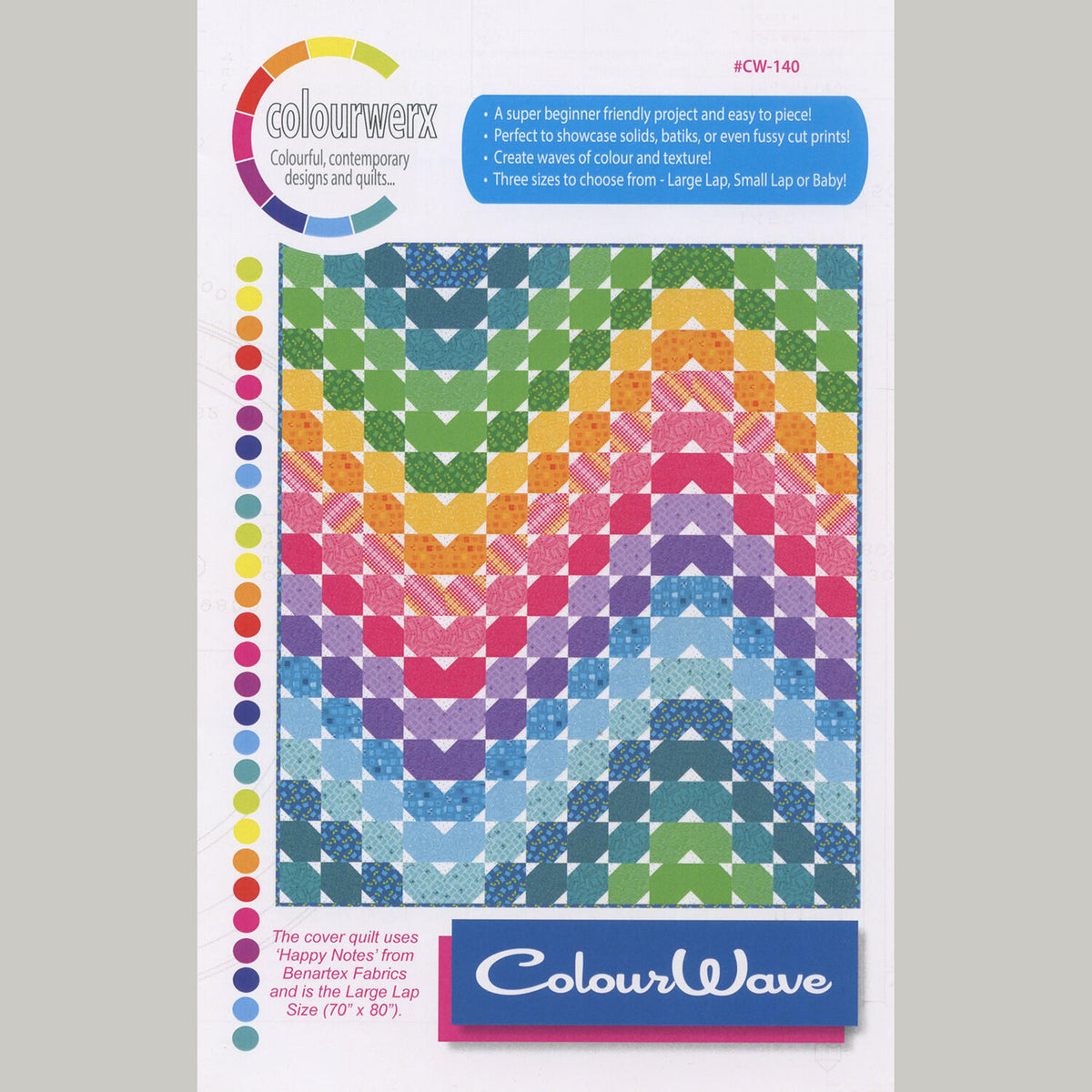 Color Works Quilt Pattern ColourWave Quilt Pattern
