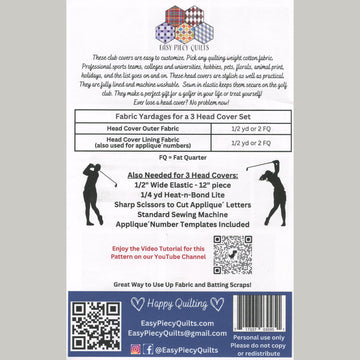 Golf Head Cover Pattern