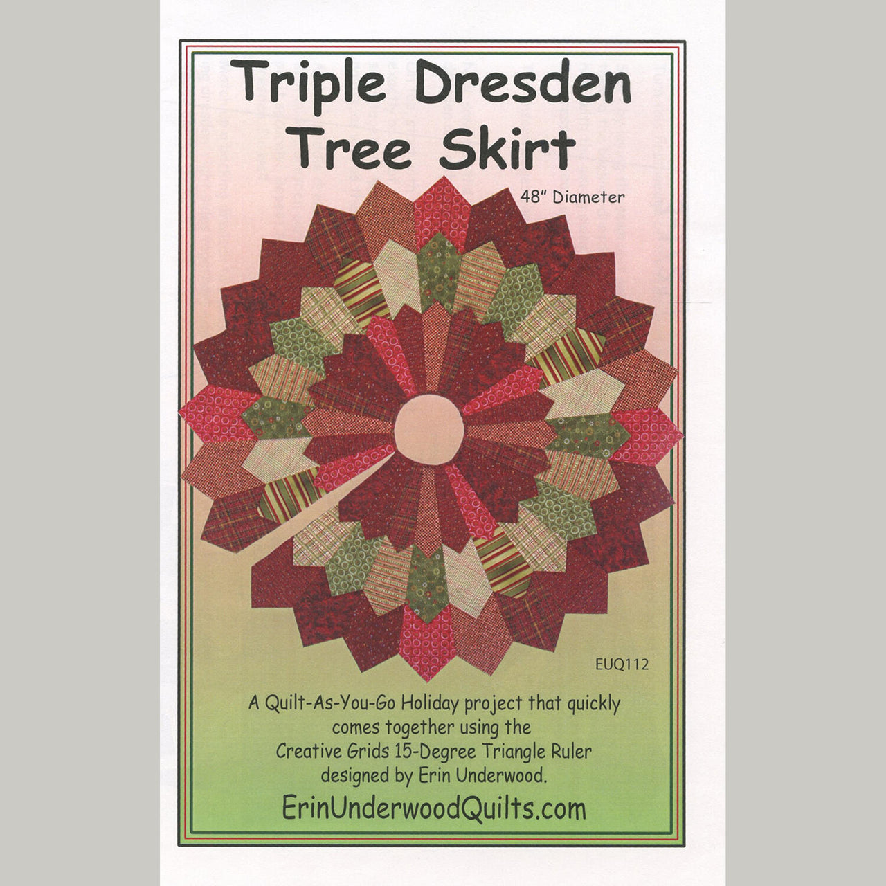 Triple Dresden Tree Skirt Pattern