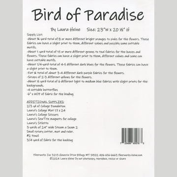 Bird of Paradise Collage Pattern