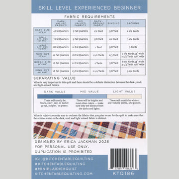 Mini Plaid-ish Quilt Pattern