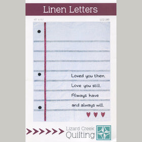Linen Letters Wall Hanging Quilt Pattern