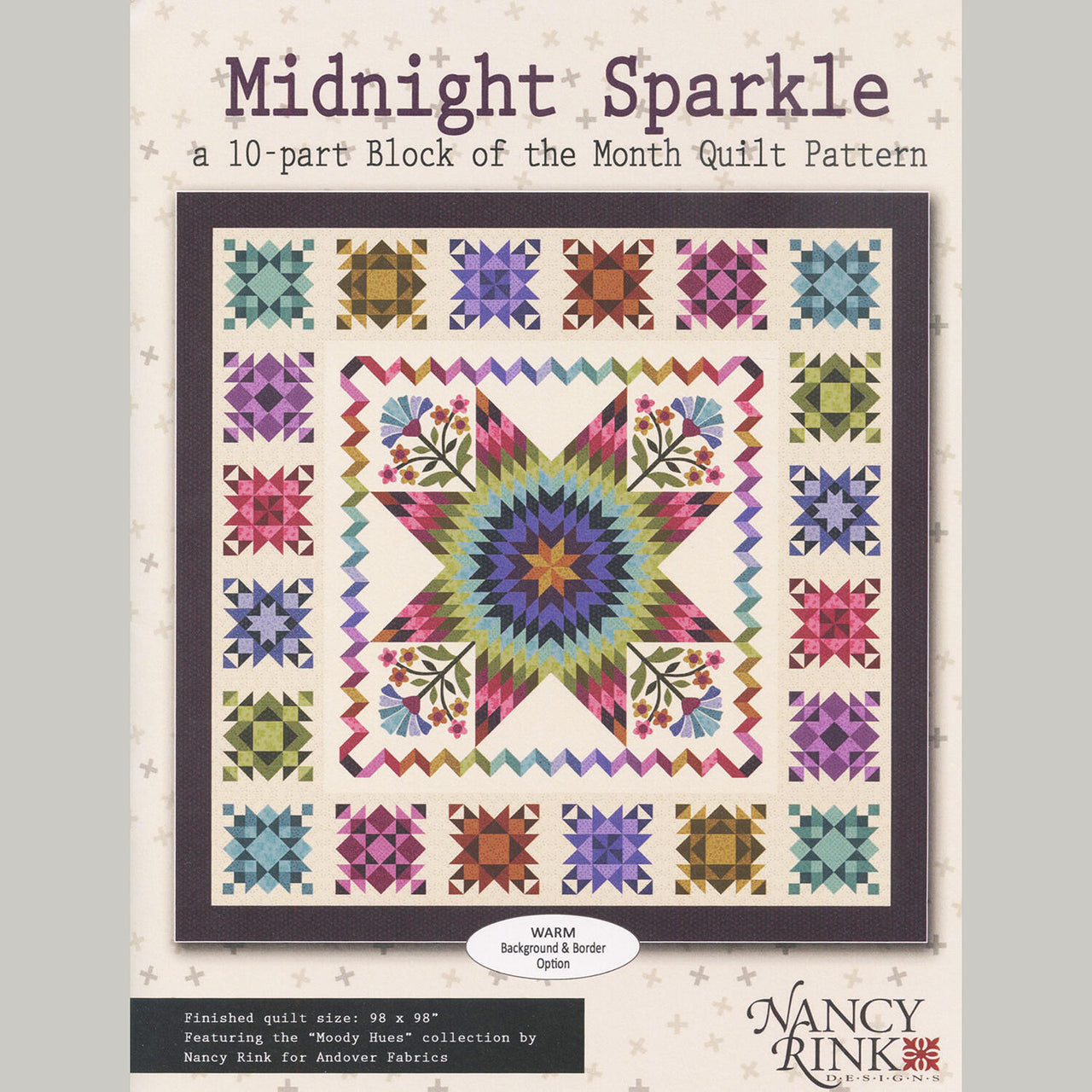 Midnight Sparkle Block of the Month Quilt Pattern