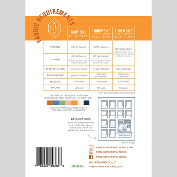 Snap Happy Quilt Pattern