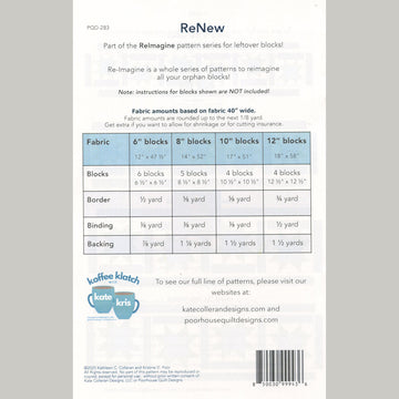 ReNew Table Runners Pattern