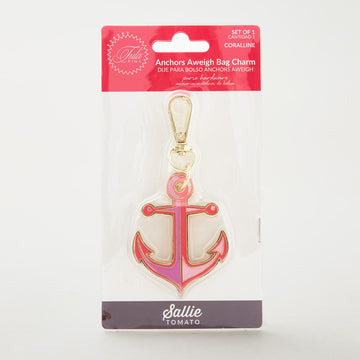 Tula Pink Floral Reef Collection - Anchors Aweigh Bag Charm - Coralline