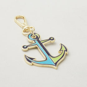 Tula Pink Floral Reef Collection - Anchors Aweigh Bag Charm - Marine