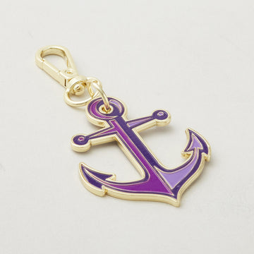 Tula Pink Floral Reef Collection - Anchors Aweigh Bag Charm - Ultra Violet