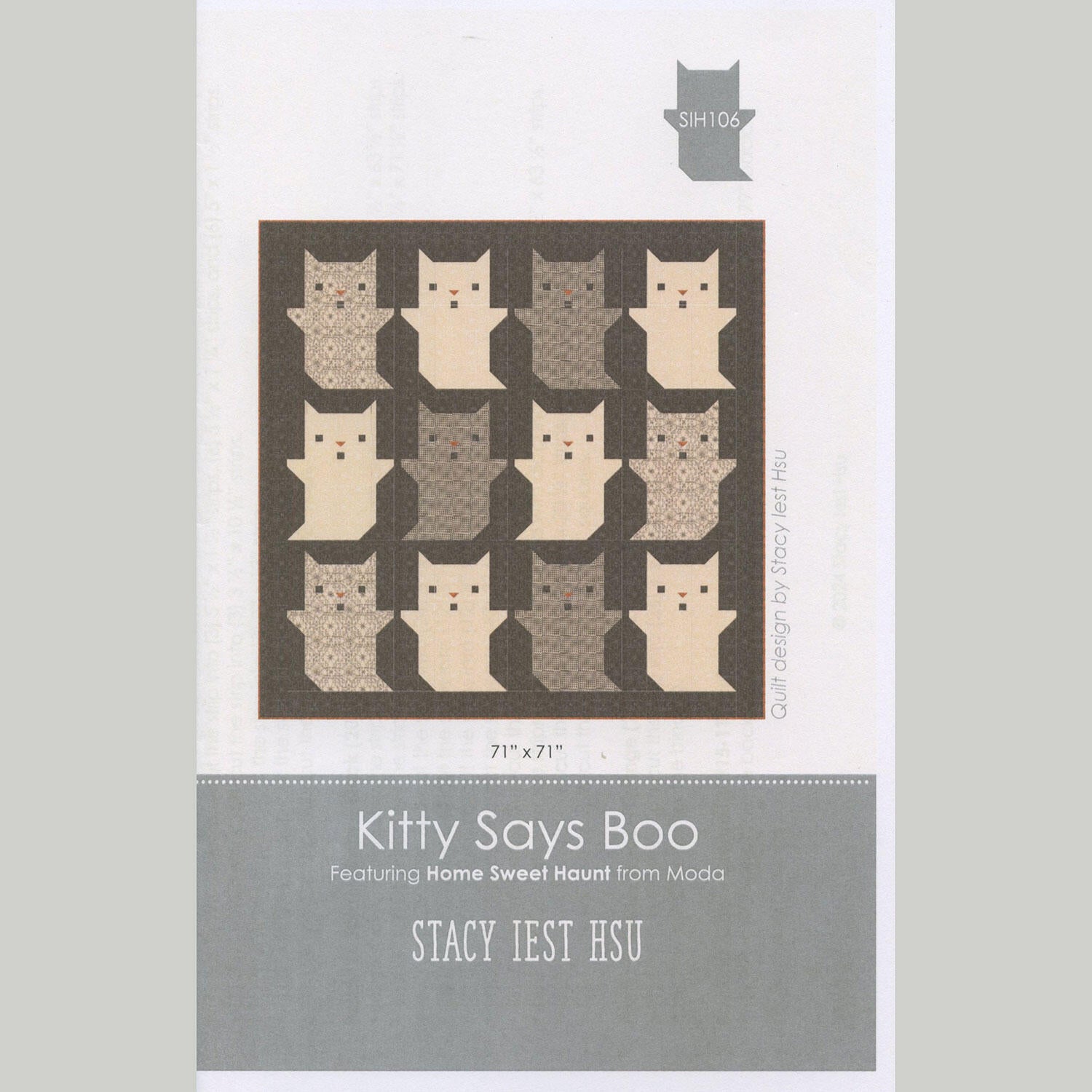 Kitty Says Boo Quilt Pattern