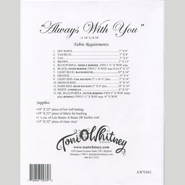 Always With You Wall Hanging Pattern