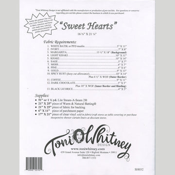 Sweet Hearts Wall Hanging Pattern