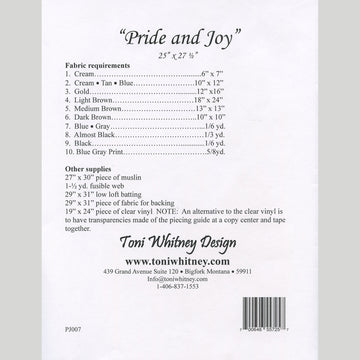 Pride and Joy Wall Hanging Pattern