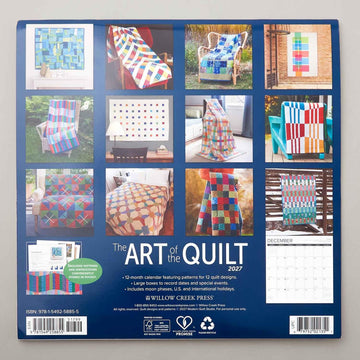 2027 Art of the Quilt 12" x 12" Wall Calendar