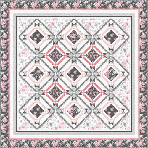 Chemin des Fleurs Free Quilt Pattern