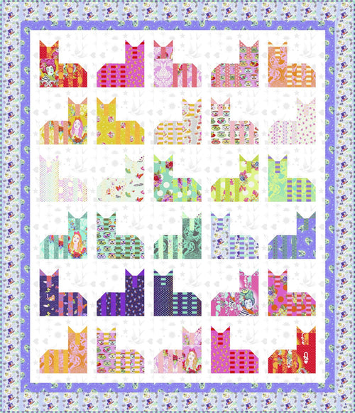Cheshire Cats - Flake Revised Free Quilt Pattern