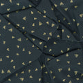 Fantasticats - Gold Triangles Black Metallic Yardage