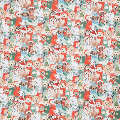 Santa Paws - Posing Pets Multi Yardage