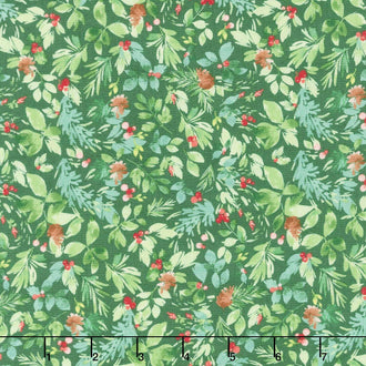 Santa Paws - Foliage Forest Yardage