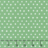 Santa Paws - Dot Green Yardage
