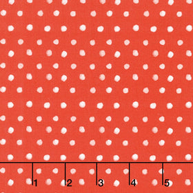 Santa Paws - Dot Light Red Yardage
