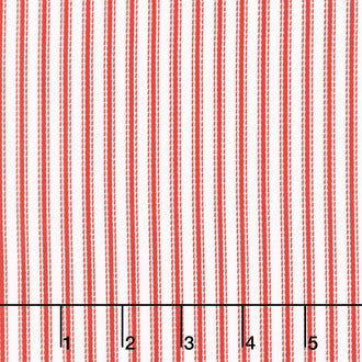Let's Go! - Stripe Red Yardage