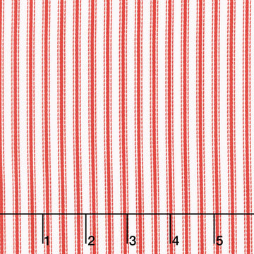 Let's Go! - Stripe Red Yardage