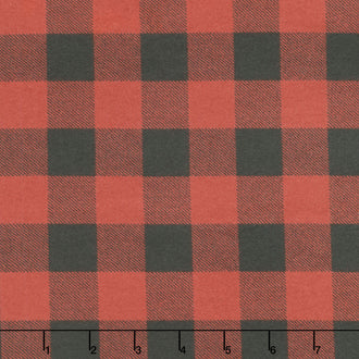 Living The Dream Flannel - Plaid Red Yardage