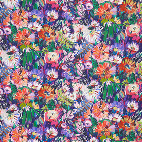 Sunset Meadow - Blooms Purple Yardage