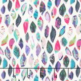 Sunset Meadow - Leaves Light Cream Yardage