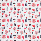 Love Matters - Houses White Yardage