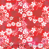 Love Matters - Lacey Floral Red Yardage