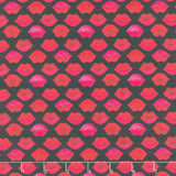 Love Matters - Lips Black Yardage