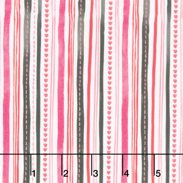 Love Matters - Stripe Multi Color Yardage