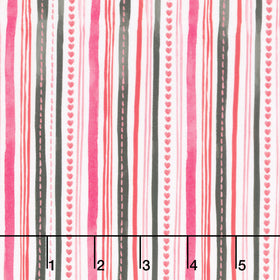 Love Matters - Stripe Multi Color Yardage