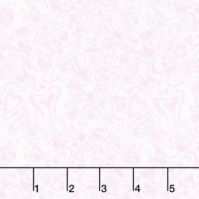 Love Matters - Tonal Hearts Light Pink Yardage