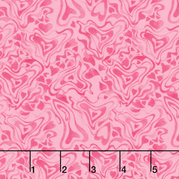 Love Matters - Tonal Hearts Pink Yardage
