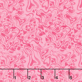 Love Matters - Tonal Hearts Pink Yardage