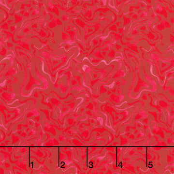 Love Matters - Tonal Hearts Red Yardage