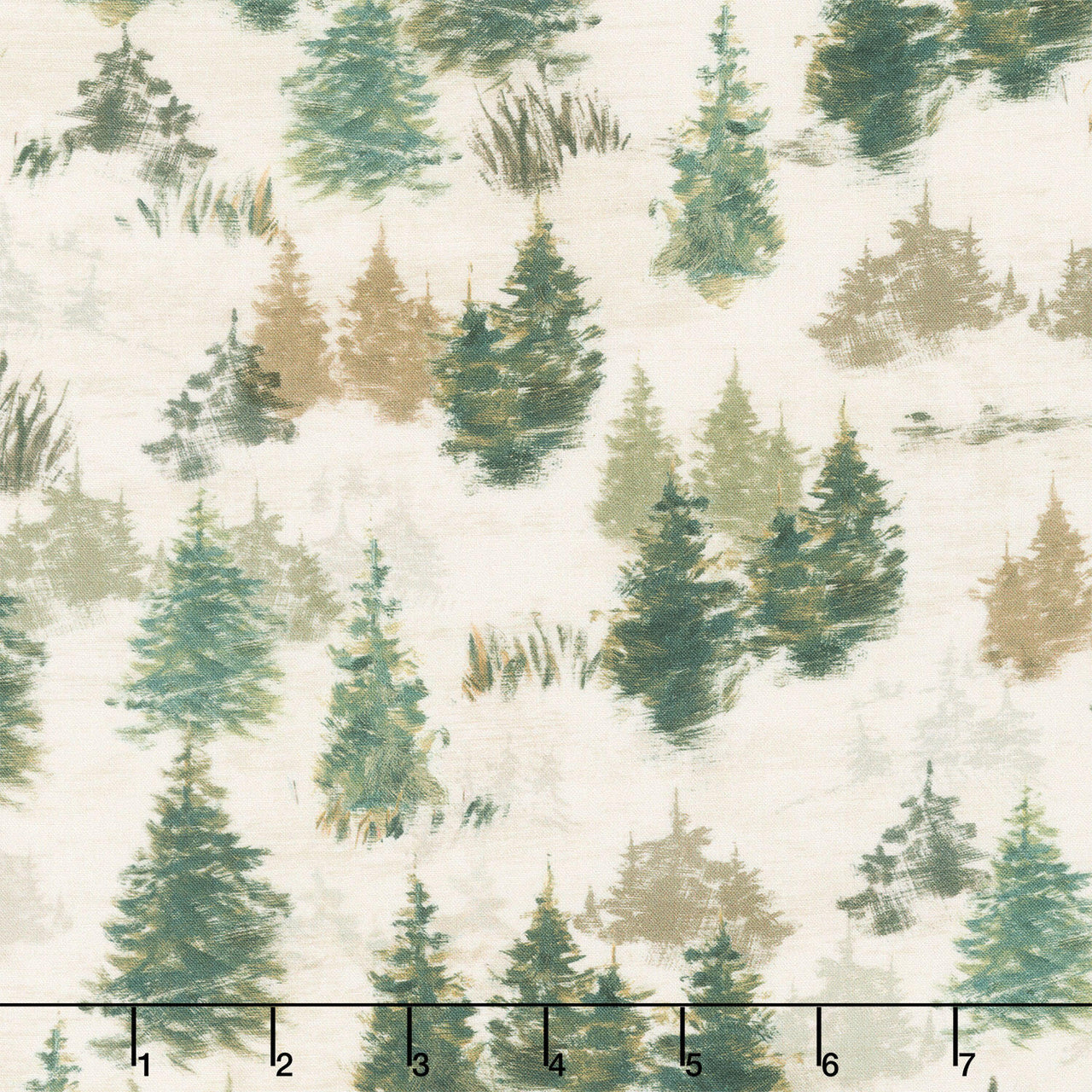 Lake & Lodge - Trees Cream Yardage