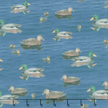 Lake & Lodge - Ducks Denim Yardage