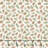 Lake & Lodge - Pinecones Cream Yardage