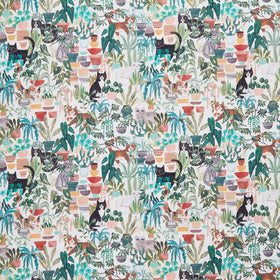Homebodies - Hidden Cats Light Cream Yardage