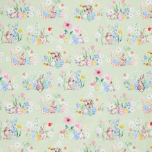 Spring Cheer - Rabbits Toile Light Olive Yardage
