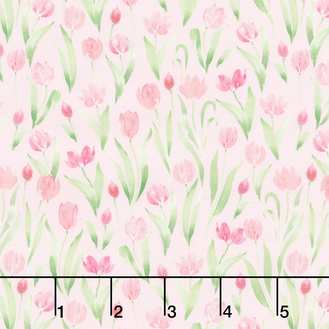 Spring Cheer - Tulips Light Pink Yardage